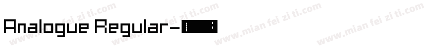 Analogue Regular字体转换